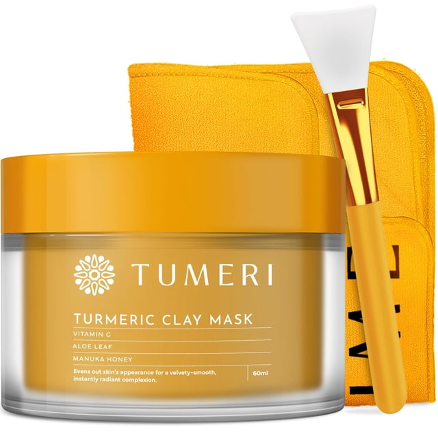 Mascarilla de arcilla TUMERI con cúrcuma, vitamina C y miel de manuka, 60 ml