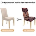 thumbnail image 7 of Colorful Retro Paisley Pattern Dining Chair Covers 4 Pack Bohemian Vintage Floral Ethnic Washable Polyester Stretch Slipcovers Removable Protector for Elegant Spaces, 7 of 7