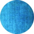 thumbnail image 1 of Ahgly Company Indoor Round Persian Light Blue Bohemian Area Rugs, 6' Round, 1 of 4