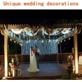 thumbnail image 3 of Asisol Christmas Lights Outdoor, Meteor Shower Lights Falling Rain Lights 12 inch 8 Tube 192 LED Snow Falling Icicle Lights for Xmas Tree Wedding Party Decoration Cool White, 3 of 5
