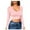 Pink, variant on Women Solid Color Bottom Shirt Short Cut Low Cut With Navel Tight Fitting Long Sleeved T Shirt For Women Workout Shirts Large, Size M