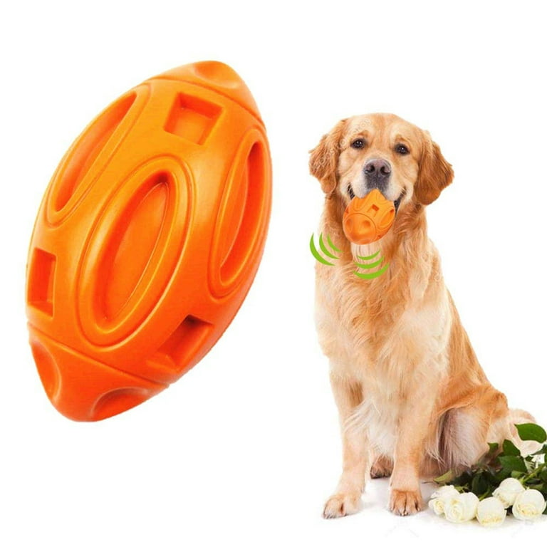 Valr Squeaky Dog Toys for Aggressive Chewers Rubber Interactive Puppy Ball  with Squeaker Almost Indestructible and Durable Pet Chew Toy for Medium and