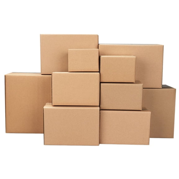 100 Pack 6x4x4" Yellow Corrugated Cardboard Boxes, Heavy-Duty Shipping Mailing Moving Packing Cartons RT