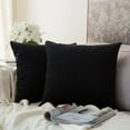 thumbnail image 2 of AUQ 2Pcs Pillow Covers Comfortable touch Suitable for Various Home Decoration Styles Pillowcases Hidden Zipper Simple Design Versatile Square Cushion Case 18x18in,Orange, 2 of 4