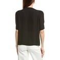 thumbnail image 2 of T Tahari womens  Tie-Neck Woven Top, m, Black, 2 of 3
