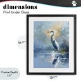 thumbnail image 4 of Stupell Industries Coastal Tranquil Heron with Dawn Glow Black Framed Print Under Glass, 13 x 16, by Creative Studio, 4 of 8