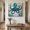 Turquoise, variant on Ships Next Day Canvas Wall Art 18"x24", Coastal Octopus Wood Framed Canvas Print Painting, Vintage Beach Teal Coral Nautical Ready to Hang Picture Wall Decor for Home Bedroom Living Room Dining