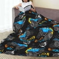 thumbnail image 5 of Truck Car Ultra Soft Cozy Flannel Blanket - Lightweight Warm Blankets - Pet Throw Blanket - for Adults Outdoor Travel, Indoor Bed Couch Sofa Room Decor All Seasons 40'''' x 50'''', 5 of 6