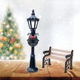 thumbnail image 4 of Cateissary 2 uds casa de juguete muñeca estatuilla de farola banco de plástico decoración pueblo Navidad cocina paisaje ornamento Accesorios Decoración del hogar, 4 of 6