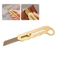 thumbnail image 4 of Utility Knife, Pure Copper Golden Wallpaper Knife Retractable Snap Off  For Plastic For Leather, 4 of 8