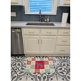 thumbnail image 2 of Lykoi 3 Cat Love Machine Washable Memory Foam Mat Red, 2 of 4