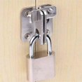 thumbnail image 2 of Stainless Steel Padlock Hasp Gate Door Lock Small Anti-Theft Door Latch for Toilets Windows Pet Furniture Gate Lock, Left, 2 of 4