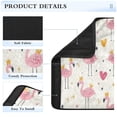 thumbnail image 4 of WOBOGO Cute Pink Flamingos Crowns Hearts Seat Belt Cover 2 Piece Soft Comfort Driving Shoulder Pad Suitable for All Cars and Backpacks, 4 of 8