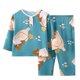 thumbnail image 1 of Odeerbi 1-12 Años Niños Niñas Pijamas de Algodón de Verano Camisetas de Manga Larga Pantalones Conjunto Estampado Suave Ropa de Dormir Conjunto de Dos Piezas, 1 of 3
