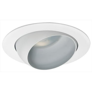 Nicor Lighting 15506WH 5 In. White Eyeball Trim 75W R-PAR30