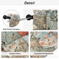 thumbnail image 5 of Elegant Spring Floral Tier Curtains, Summer Botanical Farmhouse Light Filtering Kitchen Curtains, 2Pcs Rod Pocket Half Window Treatments Panels for Sink Cafe Cabinet Camper 27.5x24 Inches, 5 of 9