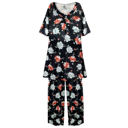 

Plus Size 0x Nightgowns for Women Sleepshirt Short Sleeve Pajama Soft Sleep Dress Night Bloom Print Loungewear