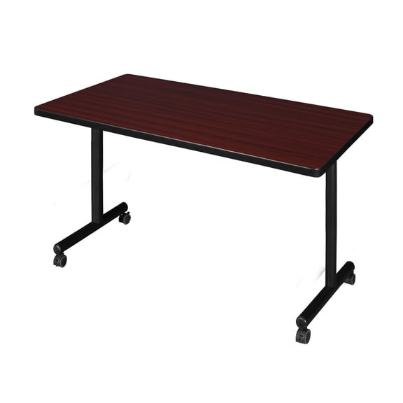 42" x 30" Kobe Mobile Training Table- Mahogany