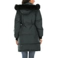 thumbnail image 6 of SHCKE Women's Winter Jackets Thick Hooded Parkas Puffer Jackets Winter Coats Mid Length Warm Jacket Windproof Coats with Pockets Grey L, 6 of 6