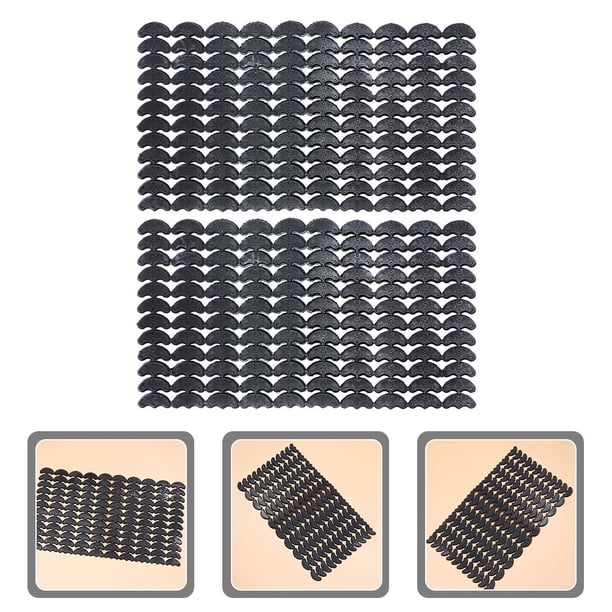 IDEANATEGRATE Protectores Para Suela De Plano En Negro Con Adhesivo Resistente Antideslizante Y Amortiguación