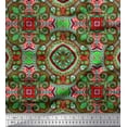 thumbnail image 1 of Soimoi Silk Fabric Paisley & Mandala Decorative Print Sewing Fabric Yard 42 Inch Wide, 1 of 1