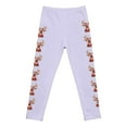 thumbnail image 5 of XEGLSBU Girls Leggings Size 7-8 Lined Autumn Girls Sports Outerwear Leggings Cute Cartoon Printed Stretch Pants Children's Leggings Girls Leggings Purple-C Size 5-6 Years, 5 of 5