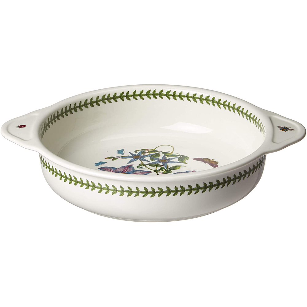 Portmeirion Botanic Garden Round Baking Dish with Handles