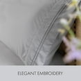 thumbnail image 3 of ClevaHome 6-Piece Queen Luxury Bed Sheet Set - Soft, Wrinkle & Fade Resistant Microfiber Bedding with 14" Deep Pocket & Embroidery, Misty Grey, 3 of 9