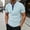 Blue, variant on Mens Tee Shirts Short Sleeve Crewneck Henley Shirts Lightweight Navy T Shirt with Button Men's Clothing