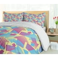 thumbnail image 5 of Ambesonne Modern Duvet Cover Set, Halftone Direction Pointers, 2-Calking, Pink Sky Blue, 5 of 7