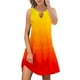 thumbnail image 3 of WILLBEST Vestidos de Algodon para Mujer Vestidos de Verano para Mujer Moda Boho Estampado Floral Cubrir Cuello Redondo sin Mangas Chica, 3 of 3
