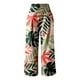 thumbnail image 3 of WILLBEST Pantalones Casuales de Verano para Mujer, Estampado Elástico, Cintura Alta, Pierna Ancha, Cómodos, Estilo Largo con Cinturón Informal y Bolsillo. Extra Grande, 3 of 4