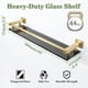 thumbnail image 2 of Estantería de baño Alise Gold de cristal, 50 cm, montada en la pared, 2 of 9
