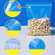 thumbnail image 5 of Bewildely 100 piezas bolsa con cierre de cremallera hogar Universal transparente comida ropa bolsas selladas bolsa de sellado contenedor contenedores de Organizadores de utensilios de cocina Bewildely HA066232-00, 5 of 6