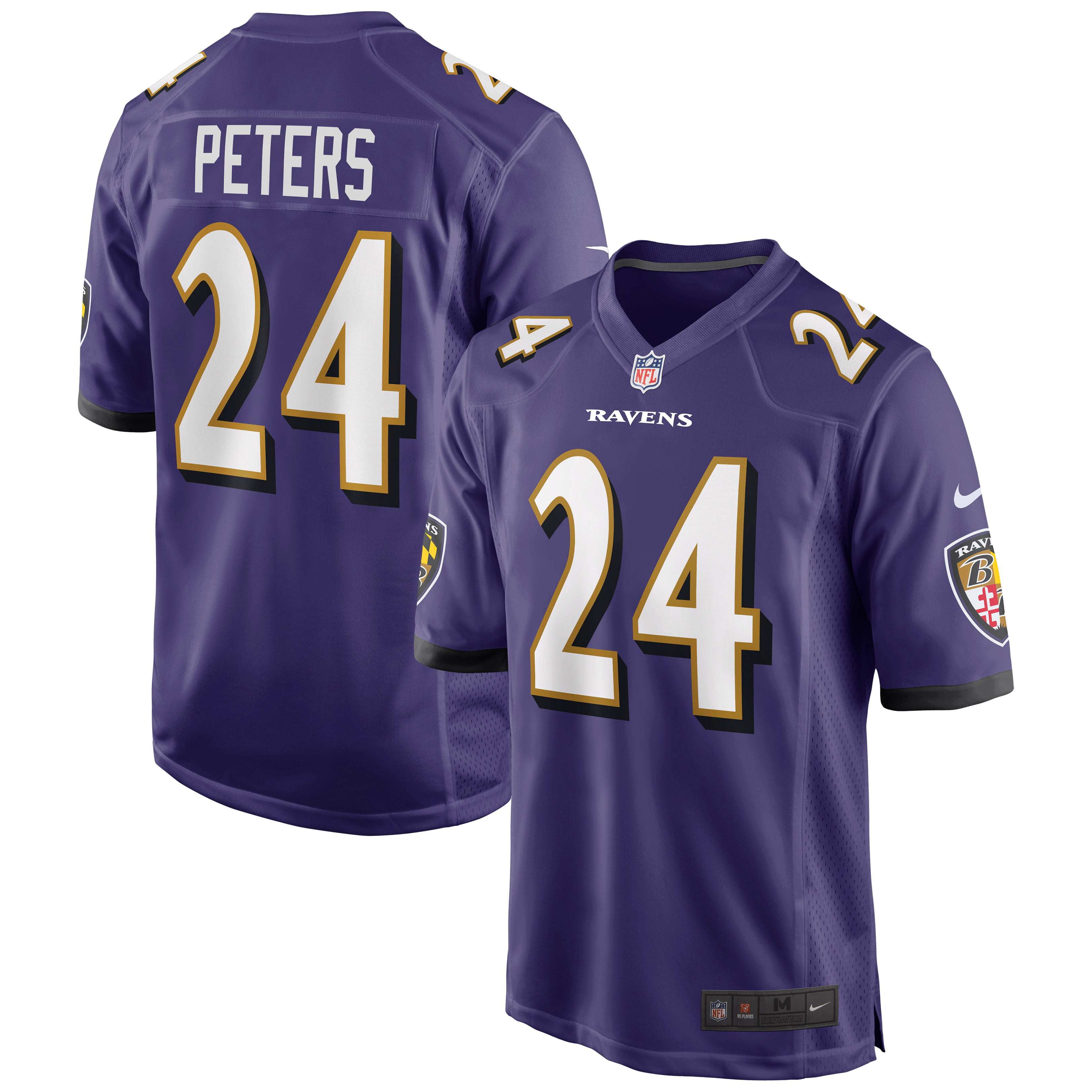 Marcus Peters Baltimore Ravens Nike Game Jersey - Purple - Walmart.com