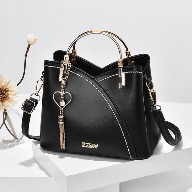Bolso GEEK para mujer, nuevo, de piel sintética, moderno, con diseño de bloques de color irregulares, bandolera de gran capacidad, bolso de mano para mujer