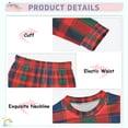 thumbnail image 3 of FORMRS Toddler Unisex Long Sleeve Top and Pants Pajama Set 2-Piece Sleepwear, Sizes 18M-8Y, Red and Blue Pattern, 3 of 6