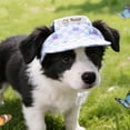 thumbnail image 6 of Dog HelmetsforSmall Dogs, Dog HatsforSmall Dogs, 4inBrim, Woven Cotton Blend, Sun Protection, Daily Travel, Polka Dot Bow Motif, Adjustable Fit, 1 Pc, 6 of 6