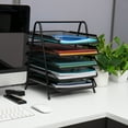 thumbnail image 2 of Mind Reader Desk Organizer with 5 Sliding Trays, Black, 2 of 7