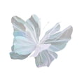 thumbnail image 4 of Mariposa falsa de gasa , decoraciones de fiesta de malla de mariposa artificial, decoración de pared de mariposa navideña para boda, hogar, Blanco, 4 of 8