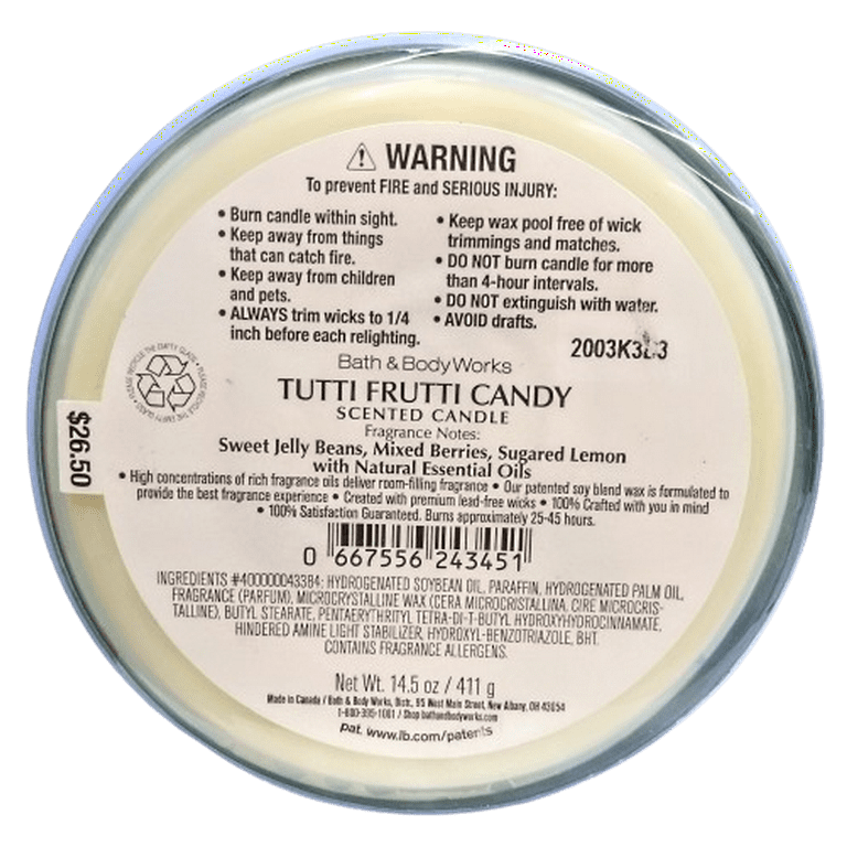 Bath & Body Works Tutti Frutti Candy 
