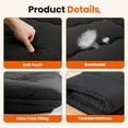 thumbnail image 5 of Sweetcrispy Queen Japanese Floor Mattress with Washable Cover, Folding Memory Foam Sleeping Mat for Dorm, Camping & Guest Room, Black, 5 of 9
