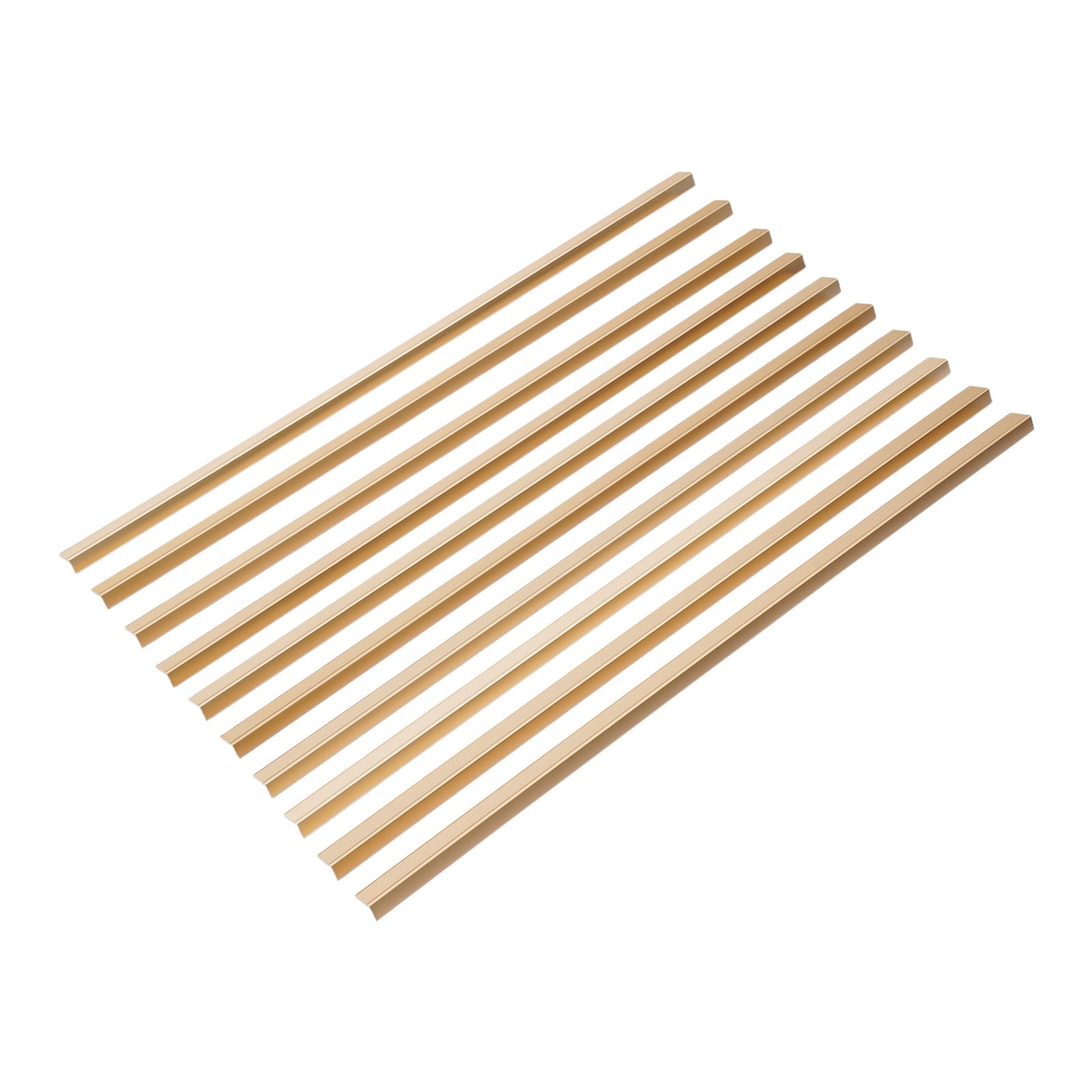 Stair Edge Protector, Stair Corner Trim Strips, Step Edge Trim for Schools, Daycare Centers, Kindergartens, Hospitals, Shopping Centers (35.43*1.18*0.79 in)-Gold