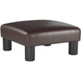 thumbnail image 5 of YYEAN Small Ottoman – Footstool/Footrest - Geometric Art –15.7x15.7x8.1 inch Cuboid & Cylinder-Coffee Brown, 5 of 9