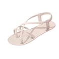 thumbnail image 2 of Wowcloth Women's Braided Flat Sandals – Solid Color Woven Design with Comfortable Sole for Spring Summer Casual Outwear, 2 of 9
