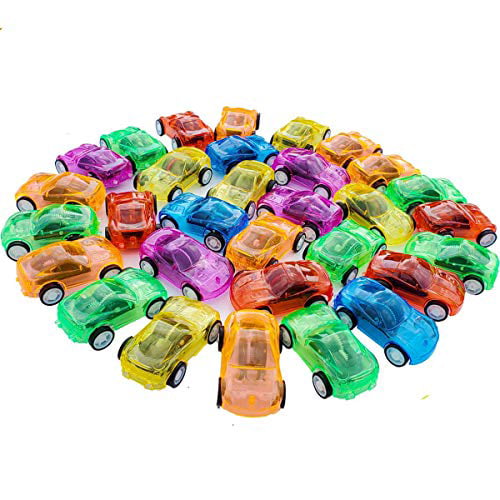 Pull Back Vehicles 30 PCS Friction Powered Pull Back Car Toys Vehicles and Racing Cars Mini Car Toy for Kids Toddlers Boys,Pull Back and Go Car Toy
