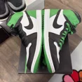 thumbnail image 3 of Size 10.5 - A i r-Jor-dan 1 Retro OG High Lucky Green (USED), 3 of 5