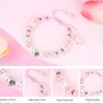 thumbnail image 5 of Top-keivon Happy 8th/9th/10th Birthday Gift for daughter – Pink Beaded Butterfly Bracelet for Daughter, Granddaughter, Niece or Best Friend, 5 of 21