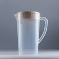 thumbnail image 5 of Elainilye Beverage Pitcher, Clear Plastic Dispenser, Lid-Included Container For Lemonade, Iced Tea, Milk, Cold Drinks, Party Serving, 5 of 6