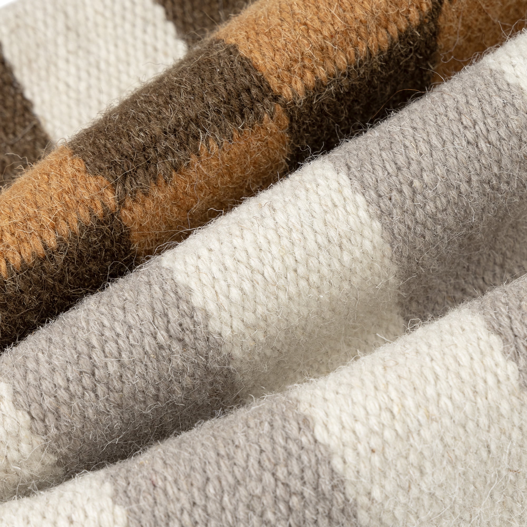Harlow Hill Cairo 24" x 24" Brown/Gray Geometric Wool Blend Adult Decorative Throw Pillow Cover